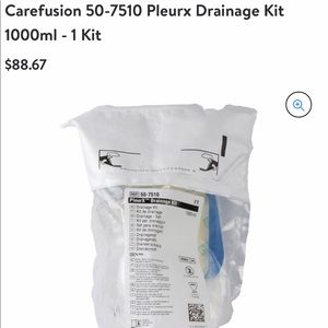 Carefusion PleurX Drainage Kit 50-7510 1000ml